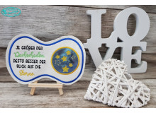 Stickdatei ITH - Mug Rug Spruch "Dachschaden"